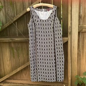 Jessica London Black and White Midi Dress